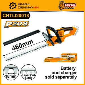 Máy cắt tỉa hàng rào INGCO CHTLI20018 dùng pin lithium-ion 20V (Không kèm pin và sạc)