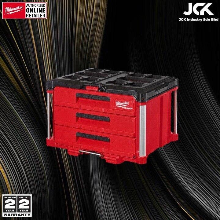 Milwaukee Packout 3 Drawer Tool Box 48 22 8443 Lazada