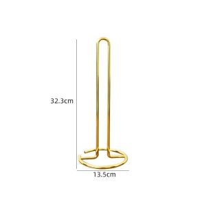 Multiple Styles Kitchen Paper Towel Holder / Vertical Iron Roll Paper Storage Rack / Minimalist Countertop Towel Stand