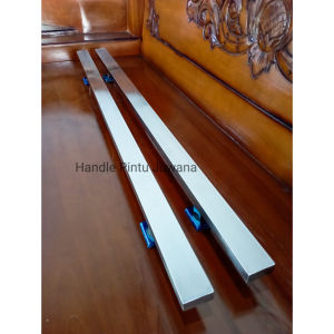Handle Pintu Rumah Panjang 120 cm dan 1 meter Motif Stenliss Anti karat Gagang Tarikan Pintu Rumah Mewah Terbaru 100 cm