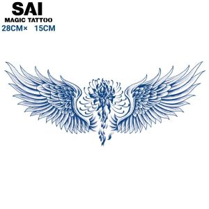Miếng dán hình xăm tạm thời SAI MAGIC TATTOO 28CM×15CM chống thấm nước lâu trôi lên đến 2 tuầnNgực Lưng EoNgười đàn ông Đàn bà Con gái Con traiLớnCánh Hoa 025