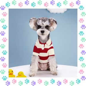 【Bestselling Product】 Whisker Pet polo t-shirt dog cloths cat costume Teddy bear Bomei fights cat clothes.