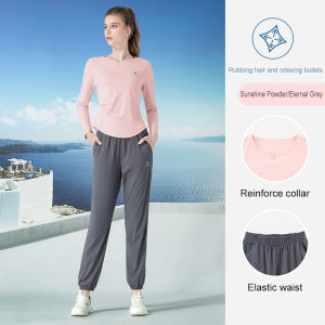 Cameljeans Áo Quần Yoga nữ mùa thu chạy ngoài trời tay áo thể thao hai bộ chi tiết thể dục