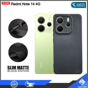 Case Slim Matte Premium Black Xiaomi Redmi Note 14 4G 5G Note 14 Pro Plus Note 13 Pro Note 12 4G 5G Note 12 Pro 4G 5G Redmi Note 11 Pro Note 10 4G 5G Note 10s Note 10 Pro Redmi Note 9 Pro Note 8 Pro
