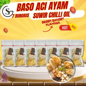 [CHILLI OIL] 7 BUNGKUS BASO ACI AYAM CHILLI OIL PEDAS FOOD KALDU HOTPOT INSTAN