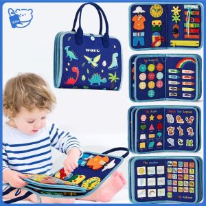 Busy Board Mainan Montessori Untuk Perkembangan  Anak Mainan Edukasi Educational Sensory Book