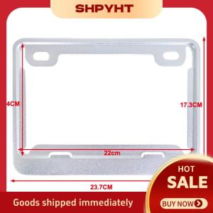 SHPYHT Xe máy tấm giấy phép khung phổ nhôm tấm giấy phép chủ sở hữu tấm giấy phép khung
