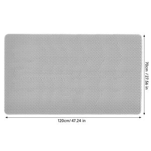 Extra Large Cat Litter Mat Double Layer Honeycomb EVA Non Slip Washable Litter TrapperFloor Protector Soft Paw Gray Pad2026