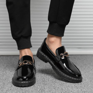 ALIKESMAN Loafers Shoes For Men Anti-Skid Black Shoes For Men Mens Loafer Shoes with Flat Heels Casual Business Shoes
