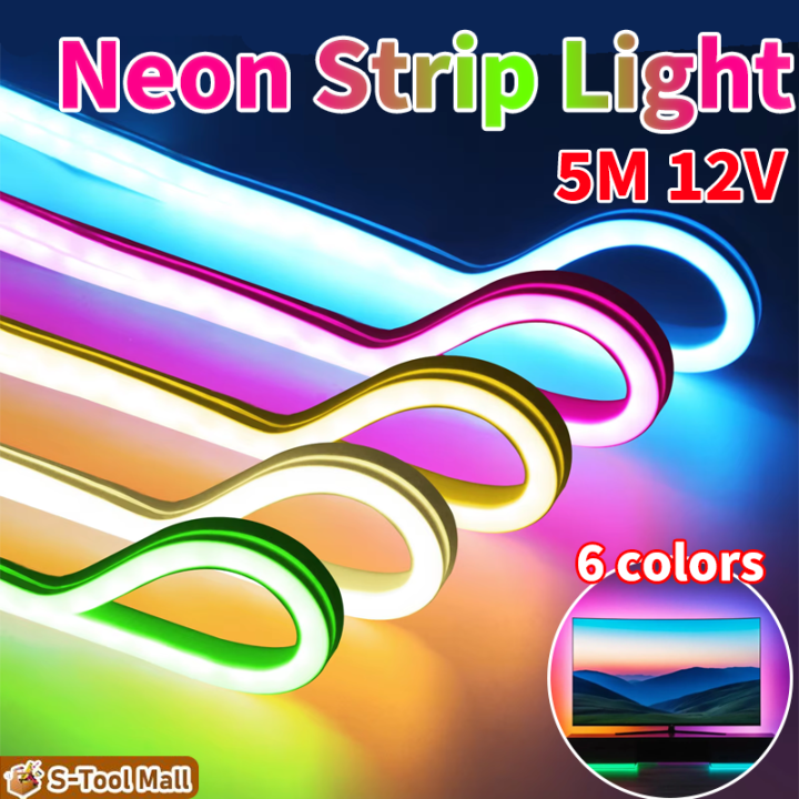 Yosoo 4-Pack 30cm Blue LED Light Strips – 12V Waterproof, Flexible, Self-Adhesive For Car, Motorcycle, DIY