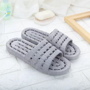 Bathroom Non-slip Flat Slippers Soft Bottom House Slipper Hollow Slippers for Men Women Hollow Out Quick Drying Slippers Soft and Comfortable Home Slippers