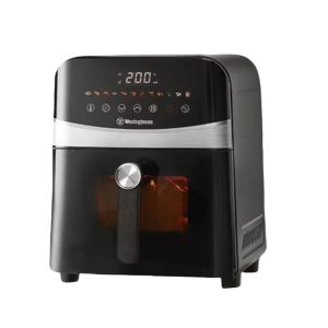 Stainless Steel Air Fryer AirFryer Mechanical Type eless Electric Non-Stick Air Fryer Westinghouse Visualization Air Fryer Metal Cavity 空气炸锅