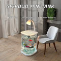 Mini Fish Tank Transparent Aquarium Bowl Small Desktop Decor Betta Night Light Landscape Ornament Akuarium Hiasan. 