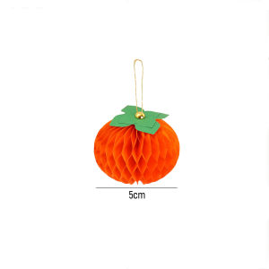 10Pcs Chinese New Year Decoration Lucky Persimmon Lantern Potted Bonsai Plant Honeycomb Ball Pendant Spring Festival Home Housewarming Ornaments