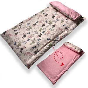 Palm&Pond ผลิตในไทย พร้อมส่ง ที่นอนเด็กอนุบาล ที่นอนเด็ก ที่นอนปิคนิค 100% Cotton 75x130 ซม. ใช้ได้สองด้าน ถอดปลอกซักได้