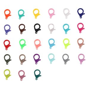 Set Of 100 35mm Lobster Claws Clasps Colorful Jewelery Connectors Clasps For Keychains Bracelets Jewelry Making Craft