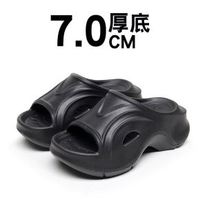 [Free Shipping] 7CM Thick-Soled Slippers For Women New Summer Style Fashionable EVA Outdoor Wear Slimming Non-Slip Beach Sandals Thick-Soled Slippers For Women