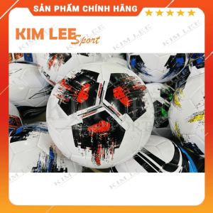 Quả Bóng Đá Tiêu Chuẩn - Banh Bóng Đá Số 5 - Banh May Loại 3 Lớp - Tặng Kèm Lưới & Kim bơm bóng