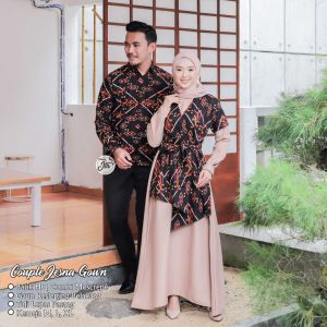 Jesna Gown Gamis Batik Muslim Modern: Model Dress Terbaru Untuk Perempuan Dewasa