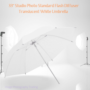 Studio Photo Standard Flash Diffuser Translucent White Umbrella 33