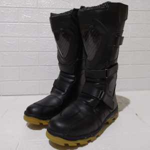BISA COD sepatu cross clasik kulit sepatu botst terlaris motocross NOT drag touring or roadrace sepatu bots terlaris kualitas premium