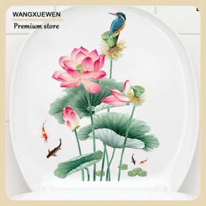 [COD] WC dán nhà vệ sinh nhà máy hoa tường Sticker cho phòng tắm nhà vệ sinh Nắp Sticker Decal tự dính bức tranh tường trang trí nhà