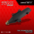 TRC Racing Power Pipe Yamaha Aerox v1 v2 Muffler Exhaust with Removable Silencer 1728. 