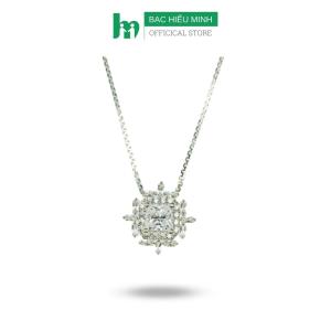 Dây Chuyền Vòng Cổ Nữ Bạc 925 Đính Đá Tinh Tế BẠC HIỂU MINH DMD492