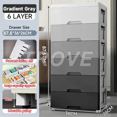 Trove Drawer Storage Cabinet Durabox Upgrade Thicken Lockable Plastic For Clothes Organizer With Wheels