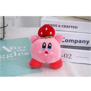 12CM Kawaii Star Kirby Plush Doll keychain Cartoon Ghost Kirby Stuffed Toys For Children Backpack Pendant Gift