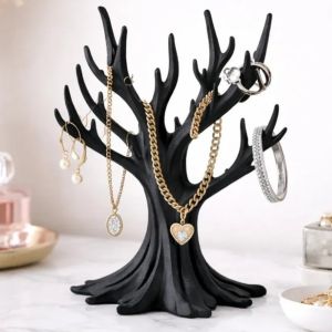 GUHEHARD Branch-Shaped Tree Shaped Jewelry Display Stand Standing Plastic Earring Display Stand Decor Retro Tree Ornaments Home Decoration