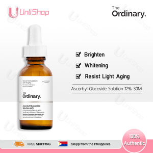 The Ordinary Ascorbyl Glucoside Solution 12% Serum & Essence 30mlAuthentic brightening anti-oxidation diminishing fine lines anti-aging resisting photo-aging whitening repairing vitamin C moisturizing