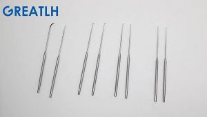 GREATLH 160mm Long Tenosynovitis Crochet Hook Stainless Steel with Blade Hook for Cutting OrthopedicSurgical Instrument