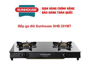 Bếp ga đôi Sunhouse SHB 201MT - Chính Hãng 100% hàng trưng bày đẹp mới 98-99% -Đầu đốt bằng đồng thau tiết kiệm  gas-Bảo Hành 12 Tháng