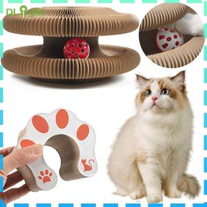 【Hàng mới】 tấm cho mèo cào Organ ma thuật Đồ chơi tương tác cho mèo mài móng Giường Ngủ Đồ chơi tương tác hình tròn lượn sóng cho mèo