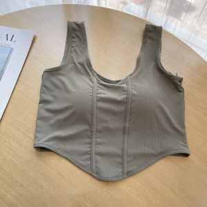 Ninabobo BR213 Tanktop Wanita Korean Fashion Pakaian Atasan Tangtop Bra Crop Top Fitness Atasan Olahraga