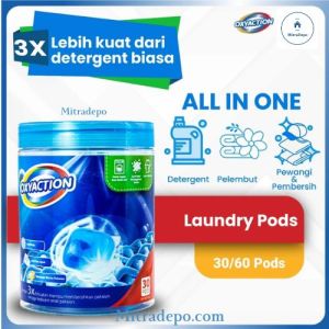 OXYACTION Laundry Pods All in One / Sabun Cuci Pakaian / Detergen Cair / Pembersih Pakaian / Detergen Cair / Detergen Pods /