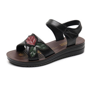 [Free Shipping] 2026 Womens Summer Sandals for Seniors Beach Flat Comfortable Shoes Moms Shoes