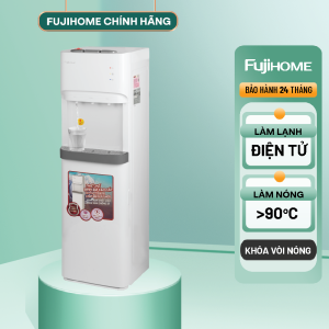 Cây nước nóng lạnh bình âm nhập khẩu FUJIHOME WD606C Làm lạnh block lạnh sâu - Làm nóng 90 độ C - Khóa vòi nóng an toàn - Bảo hành điện tử toàn quốc 24 tháng