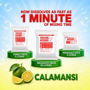 SIKSIK 2.0 DIY Dishwashing Liquid Kit (2L 5L & 16L Yield) 1 MINUTE MIX - CALAMANSI LEMON ANTIBAC