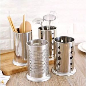 Stainless Steel Kitchen Organizer Rack Storage Chopsticks Holder Storage Rack Drainer Spoon and Fork Holder Chopsticks Rack Organizer Kitchen Wares and Utensils Organizer Rack Durable Kitchen Accessories
