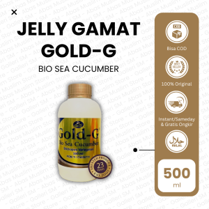 Jeli Gamat Gold G 500 ml Herbal Pegal Linu Sea Cucumber Jelly Gold-G Jely Teripang Emas Rematik