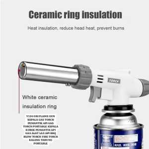 V124 FLAME GUN KEPALA GAS TORCH PEMANTIK API GAS TORCH PORTABLE KEPALA KOREK PEMANTIK API GAS ALAT L