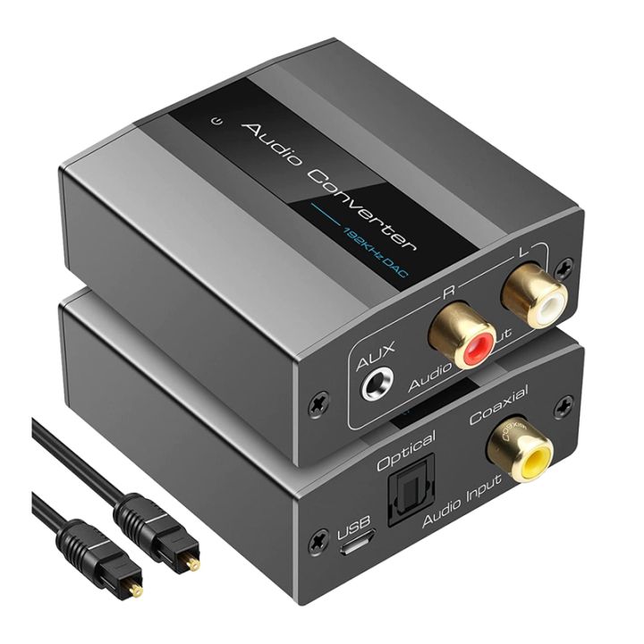 Amp connections: AUX, TOSLINK, RCA