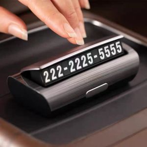 Bảng Số Điện Thoại Ô Tô - Bảng Ghi Số Điện Thoại Đặt Trên Taplo Xe Hơi Hỗ Trợ Khi Đỗ Xe YUMCHO Cao Cấp Sang Trọng