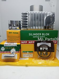 Blok Seher Boring Cylinder Plus Piston Kit Seher Paket Karisma 125 Supra X 125 Karbu NPP