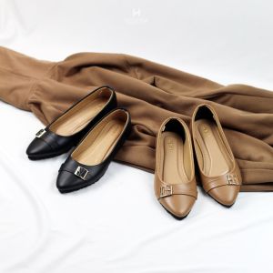 Hellona Hyuna Flatshoes Wanita Cantik Elegan Sol Karet