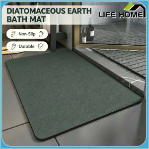Diatomaceous Earth Bathroom Floor Mat Household Entrance Door Mat Quick Drying Water Absorbing Durable and Anti Slip Foot Mat