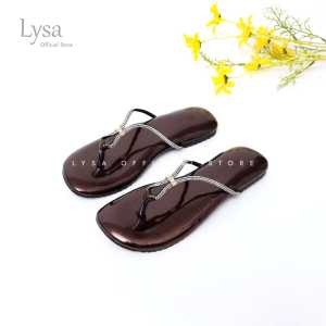 Lysa Sandal Flat Wanita Giselle Variasi Tali Berlian Empuk Non Slip - LS05