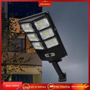 [Chinatera Malll] LED Dusk To Dawn Flood Light with Motion Sensor and Remote Waterproof Solar Flood Lamps for Yard Entryway Garage Porch